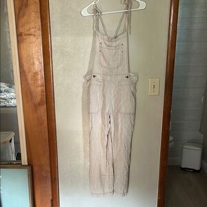 Women's Cream Overalls Free People